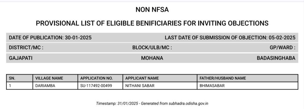 Subhadra Yojana